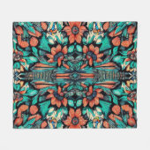 Psychedelic Hawaiian Fleece Deken (Voorkant (Horizontaal))