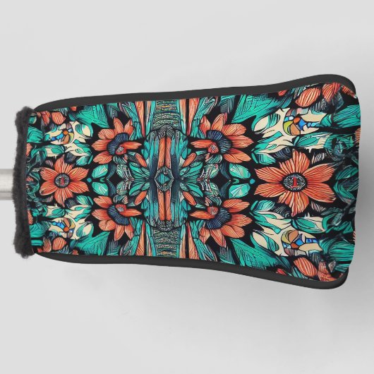 Psychedelic Hawaiian Golfheadcover (Voorkant)