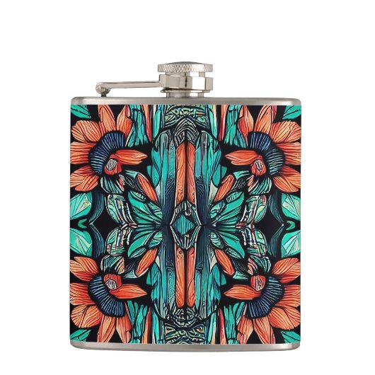 Psychedelic Hawaiian Heupfles (Voorkant)