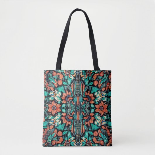 Psychedelic Hawaiian Tote Bag (Voorkant)