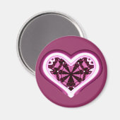 Psychedelic Heart Magneet (Voorkant / Achterkant)