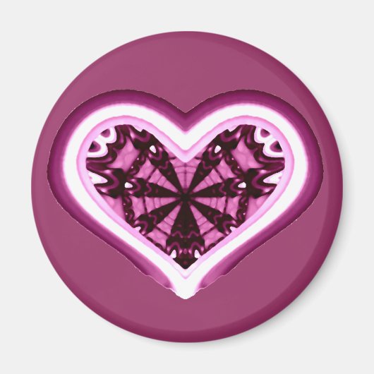 Psychedelic Heart Magneet (Voorkant)