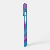 Psychedelic Hearts Calligraphy Script Naam Paars iPhone 16 Hoesje (Linkerkant)