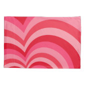 Psychedelic Hearts Calligraphy Script Name Pinks Kussensloop (Achterkant)