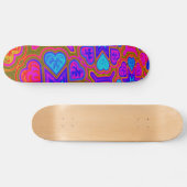 Psychedelic Hearts Skateboard (Horizontaal)