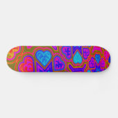 Psychedelic Hearts Skateboard (Horizontaal)