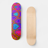 Psychedelic Hearts Skateboard (Voorkant)