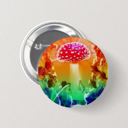 Psychedelic-Heaven Ronde Button 5,7 Cm (Voorkant /achterkant)