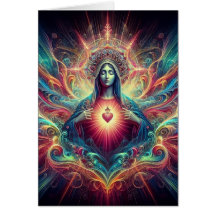 Psychedelic Heilig Hart van Maria