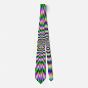 Psychedelic Hexagon Stropdas