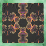 Psychedelic Hippie Black Gold en Paars Sjaal<br><div class="desc">Dit psychedelische kaleidoscoop ontwerp kenmerkt zwart,  goud,  en paars. Levendige trippy visuals voor de moderne hippie of iedereen die van heldere kleuren houdt!</div>