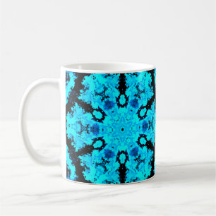 Psychedelic Hippie Blue en Black Koffiemok