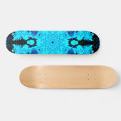 Psychedelic Hippie Blue en Black Persoonlijk Skateboard (Horizontaal)