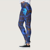 Psychedelic Hippie Blue en Oranje Leggings (Links)
