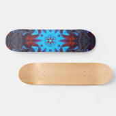 Psychedelic Hippie Blue en Red Persoonlijk Skateboard (Horizontaal)
