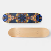 Psychedelic Hippie Blue en Yellow Persoonlijk Skateboard (Horizontaal)