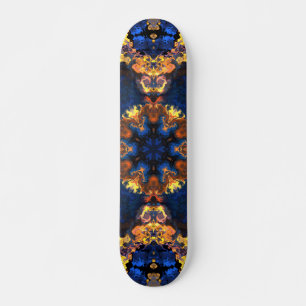 Psychedelic Hippie Blue en Yellow Persoonlijk Skateboard