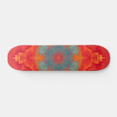 Psychedelic Hippie Blue Oranje en Red Persoonlijk Skateboard (Horizontaal)