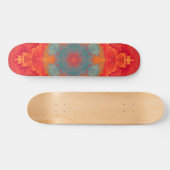 Psychedelic Hippie Blue Oranje en Red Persoonlijk Skateboard (Horizontaal)