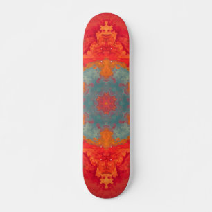 Psychedelic Hippie Blue Oranje en Red Persoonlijk Skateboard