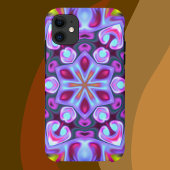 Psychedelic Hippie Blue Pink en Yellow Case-Mate iPhone Case