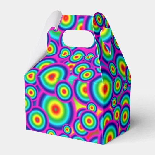 Psychedelic Hippie Favor Boxes Bedankdoosjes (Achterkant)