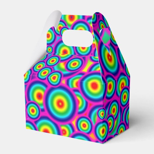 Psychedelic Hippie Favor Boxes Bedankdoosjes (Voorkant Zijde)