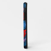 Psychedelic Hippie Flower Blue en Red Case-Mate iPhone Case (Achterkant/links)