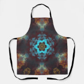 Psychedelic Hippie Flower Blue Red en Yellow Schort (Voorkant)