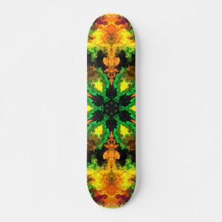 Psychedelic Hippie Flower Green Sinaasappel and Ye Persoonlijk Skateboard