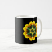 Psychedelic Hippie Flower Koffiemok (Voorkant rechts)