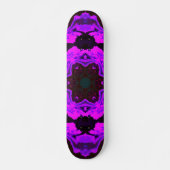 Psychedelic Hippie Flower Paars Persoonlijk Skateboard (Voorkant)