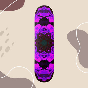 Psychedelic Hippie Flower Paars Persoonlijk Skateboard