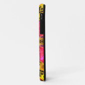 Psychedelic Hippie Flower Pink Yellow en Green Case-Mate iPhone Case (Achterkant/links)