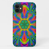 Psychedelic Hippie Flower Rainbow Case-Mate iPhone Case (Achterkant)