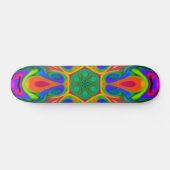 Psychedelic Hippie Flower Rainbow Persoonlijk Skateboard (Horizontaal)