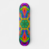 Psychedelic Hippie Flower Rainbow Persoonlijk Skateboard (Voorkant)