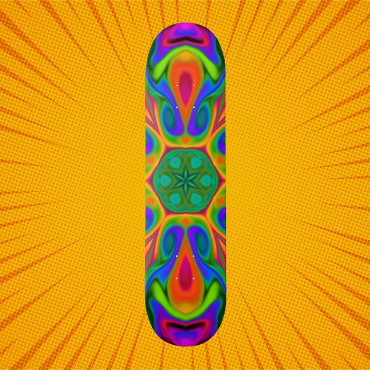 Psychedelic Hippie Flower Rainbow Persoonlijk Skateboard