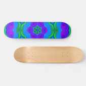 Psychedelic Hippie Flower Rainbow Persoonlijk Skateboard (Horizontaal)