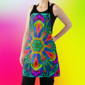 Psychedelic Hippie Flower Rainbow Schort