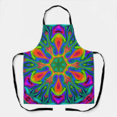 Psychedelic Hippie Flower Rainbow Schort (Voorkant)