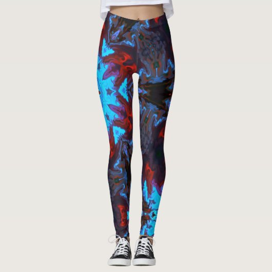 Psychedelic Hippie Leggings (Voorkant)