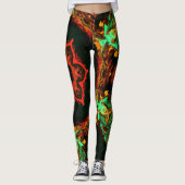 Psychedelic Hippie Leggings (Voorkant)