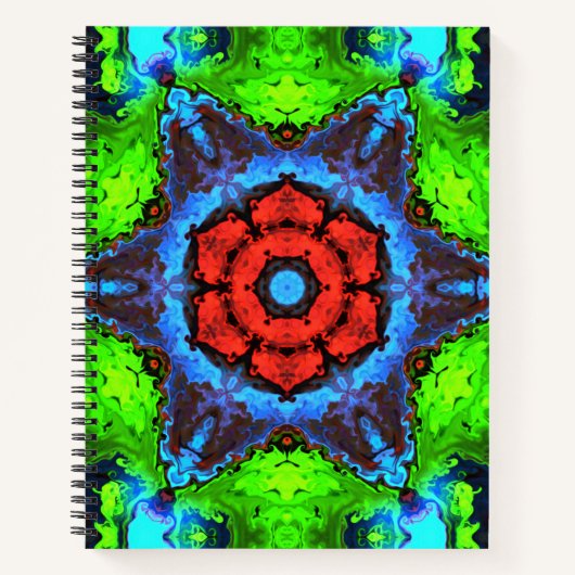 Psychedelic Hippie Notitieboek (Voorkant)