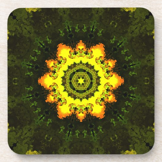 Psychedelic Hippie Onderzetter Set (Voorkant)