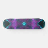 Psychedelic Hippie Paars en Blauwgroen Persoonlijk Skateboard (Horizontaal)
