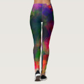 Psychedelic Hippie Pattern Leggings (Achterkant)