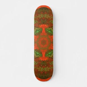 Psychedelic Hippie Red en Green Persoonlijk Skateboard