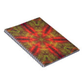 Psychedelic Hippie Red en Yellow Notitieboek (Rechterzijde)