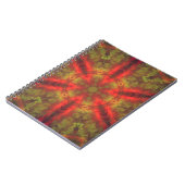 Psychedelic Hippie Red en Yellow Notitieboek (Linkerzijde)
